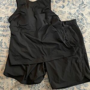 Lands' End Black Women's Swim Set